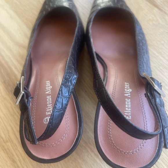 Etienne Aigner Shoes | Etienne Aigner Women Slingback High Heels Shoes | - Picture 4 of 7